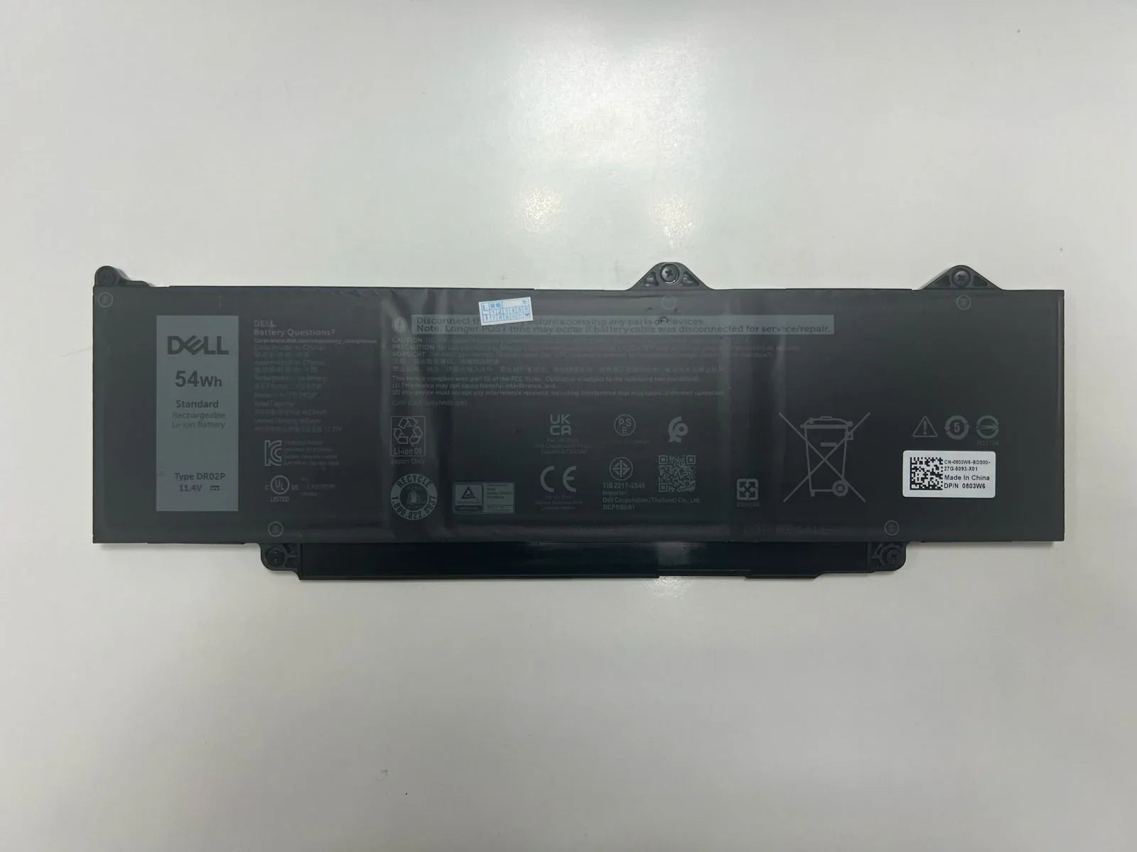 DR02P 2X1V9 02X1V9 803W6 0803W6 Laptop Battery for Dell Latitude 5440 5450 5540 5550 Precision 3480 3490 3580 3590 Mobile Workstation Series