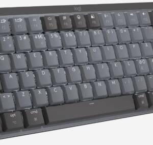 Logitech MX Mechanical Mini Wireless Illuminated Keyboard, Connect via Bluetooth, 10m Range, Hand Proximity Sensor, Battery Indication, USB Receiver, English Layout, Graphite Tactile | 920-010780