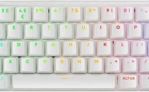 Keyboards Logitech G PRO X 60 LIGHTSPEED 60% Wireless Keyboard, LIGHTSPEED, BT & USB-C Connection, Up to 65H Battery, LIGHTSYNC RGB Lighting, GX Tactile Optical Switches with US ENG Layout, White