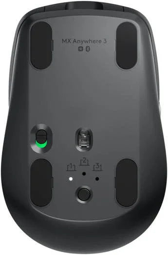 Logitech MX Anywhere 3 Wireless Mouse, 2.4GHz & Bluetooth, 4000 dpi Darkfield Sensor, MagSpeed Scroll Wheel, Unifying Receiver, 70-Day Battery Life, Multi-Platform Compatible, Graphite | 910-005988