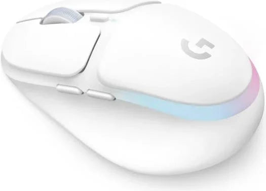 Logitech G705 Wireless Gaming Mouse, Six Buttons Fully Programmable, 40 Hour Gaming Battery, 100-8200 DPI Resolution, Lightsync RGB Lighting, White