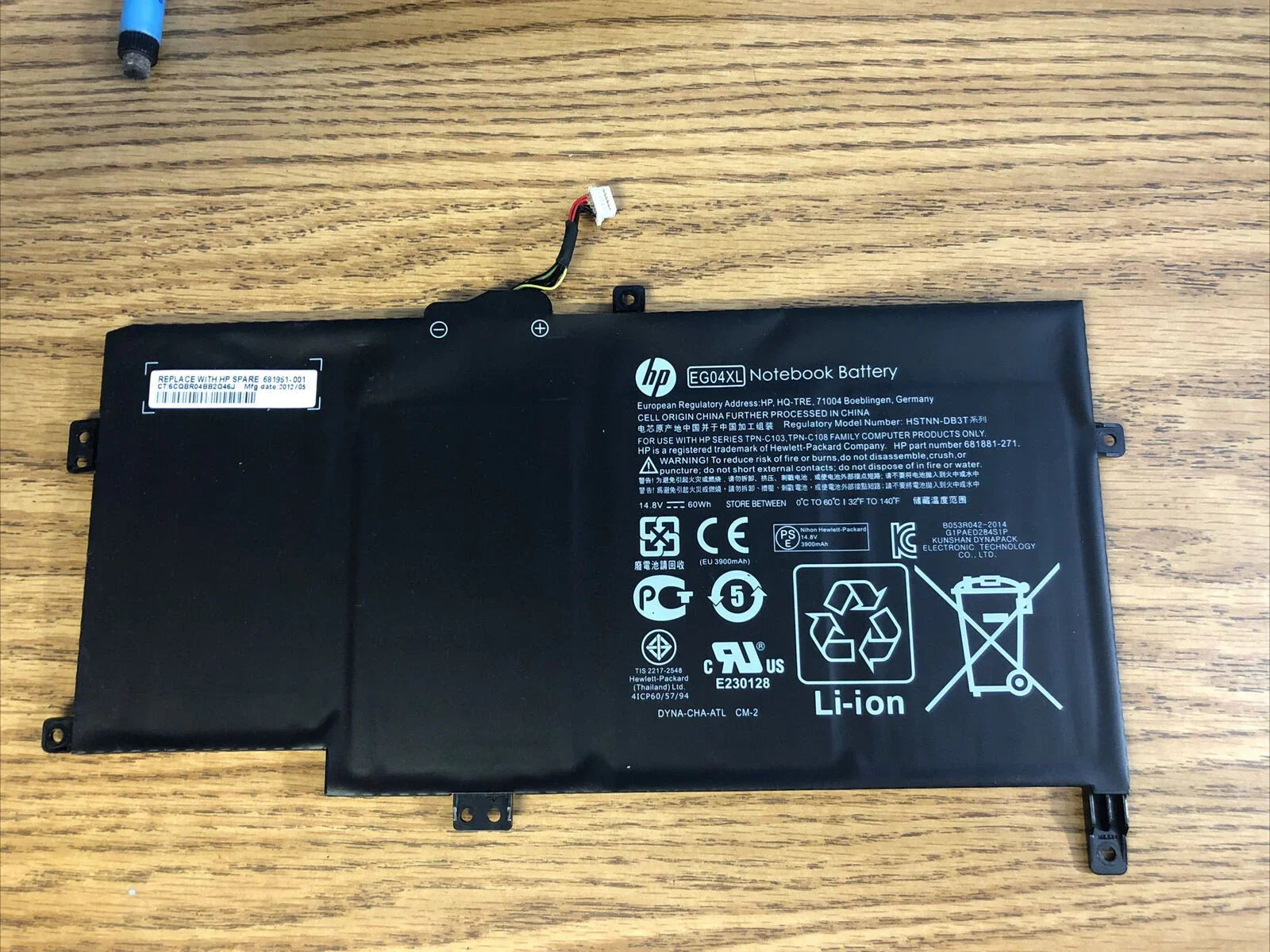 Compatible HP EG04XL Envy 6-1000SG Laptop Battery