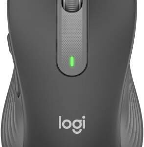 Logitech Signature M650 L Wireless Mouse,Wireless + BT Connection, 2000 DPI Sensor, 5x Buttons, Smart-Wheel Scrolling, SilentTouch, Programmable Side Buttons, 2-Year Battery, Black