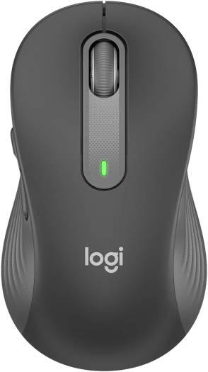 Logitech Signature M650 L Wireless Mouse,Wireless + BT Connection, 2000 DPI Sensor, 5x Buttons, Smart-Wheel Scrolling, SilentTouch, Programmable Side Buttons, 2-Year Battery, Black