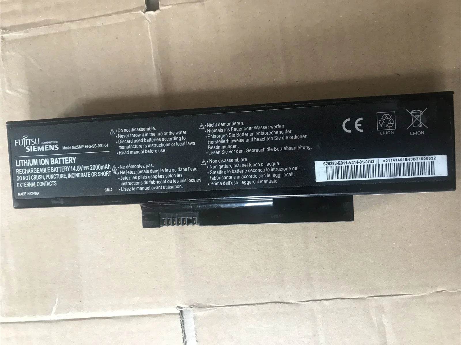 Compatible FUJITSU-SIEMENS Amilo La1703 La-1703 V5515 V5535 SMP-EFS-SS-20C-04 SMP-EFS-SS-22E-06 SMP-EFS-SS-26C-06 Laptop Battery