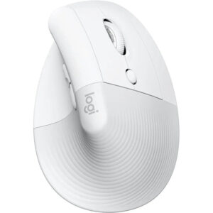 Logitech Lift Vertical Ergonomic Mouse, Logi Bolt USB Receiver, 4000 DPI Sensitivity, Multi-OS Compatibility, 10m Range, 2 Year Battery Life, Quiet Clicks & Smartwheel, Off White | 910-006475