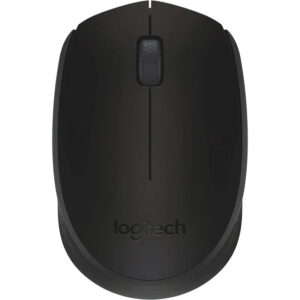 Logitech M170 Wireless Mouse, 2.4 GHz With USB Mini Receiver, Optical Tracking, 12-Months Battery Life, Ambidextrous PC/Mac/Laptop - Black