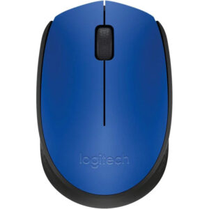 Logitech M171 Wireless Mouse, 2.4 GHz With USB Nano Receiver, Optical Tracking, 12-Months Battery Life, Ambidextrous, PC/Mac/Laptop - Blue (910-004656)